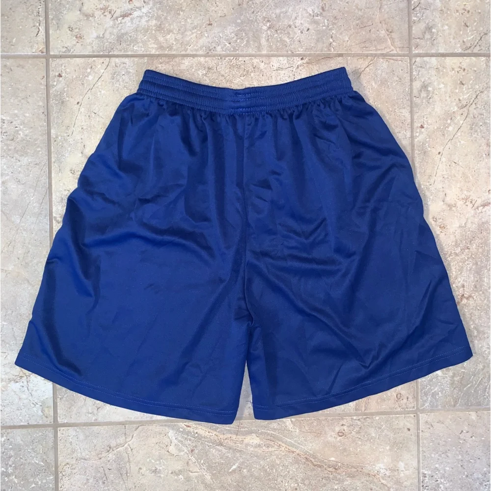 FC Barcelona Blue Shorts Elastic Waistband Inside Drawstring FCB Soccer - Men XL - Picture 2 of 9